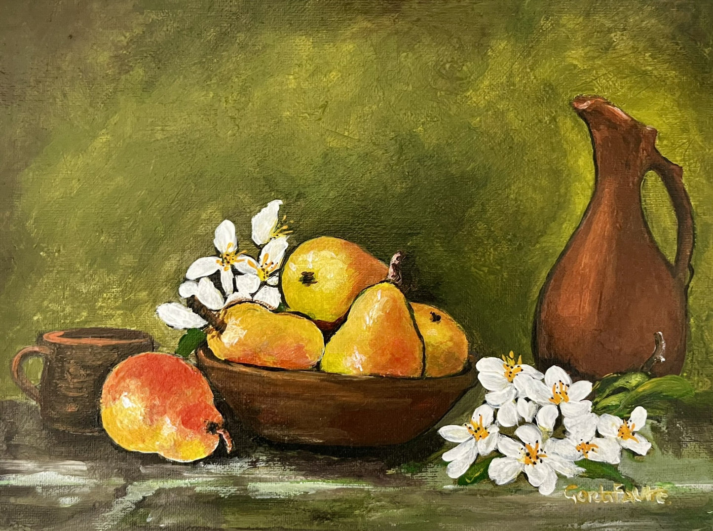 Still life with pears II