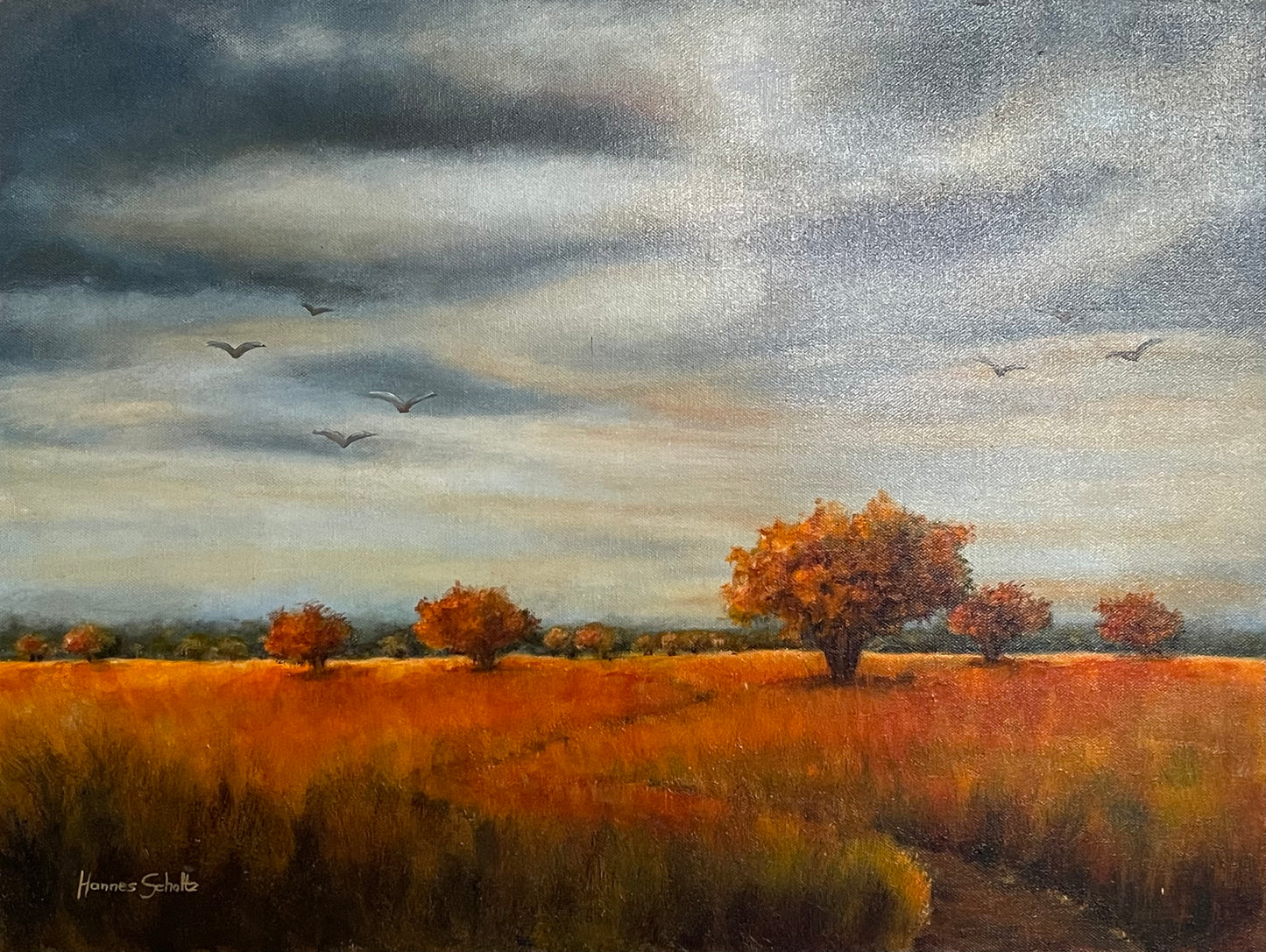 Herfs landskap (Afrikaans: Autumn landscape)