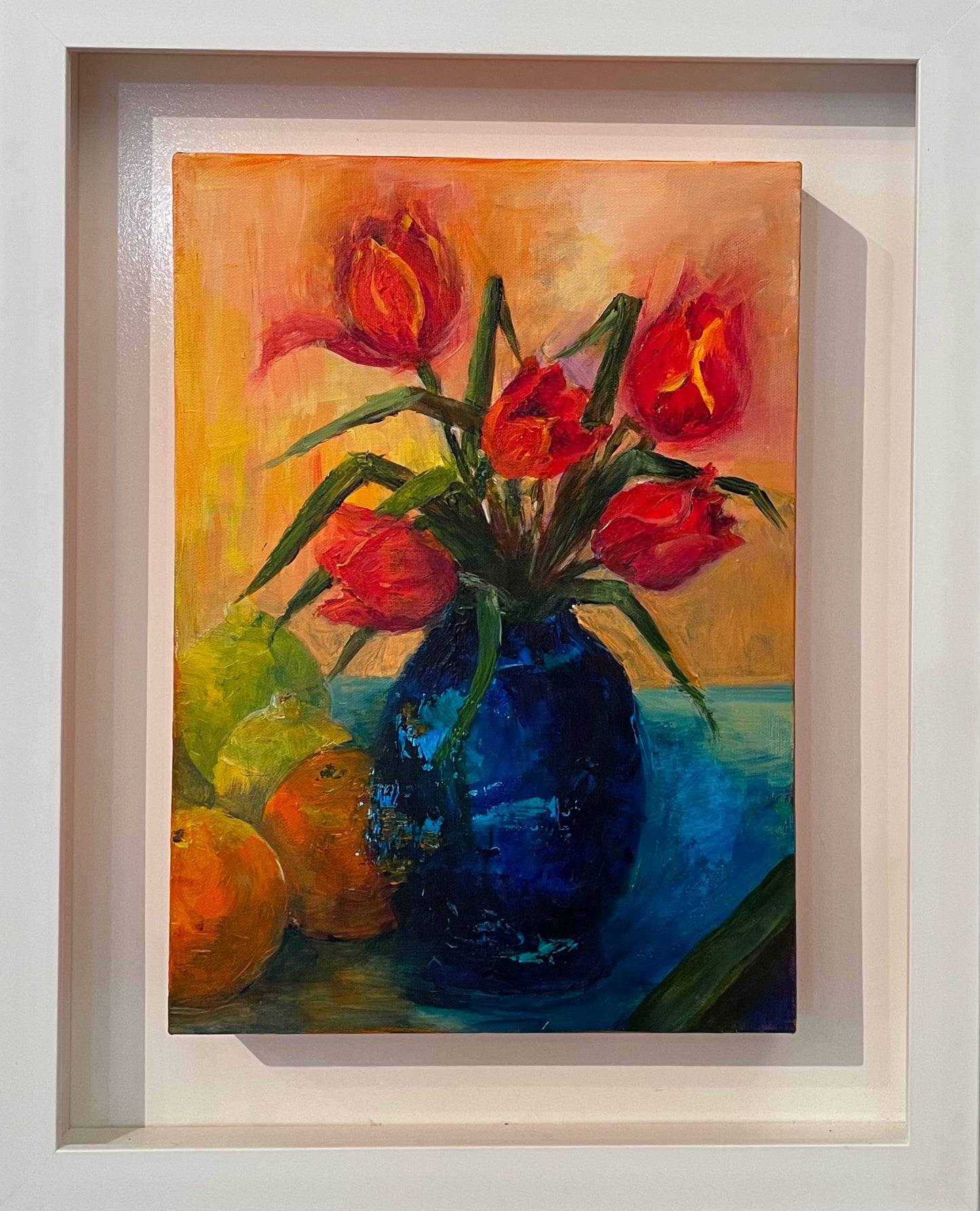 Tulips in a vase