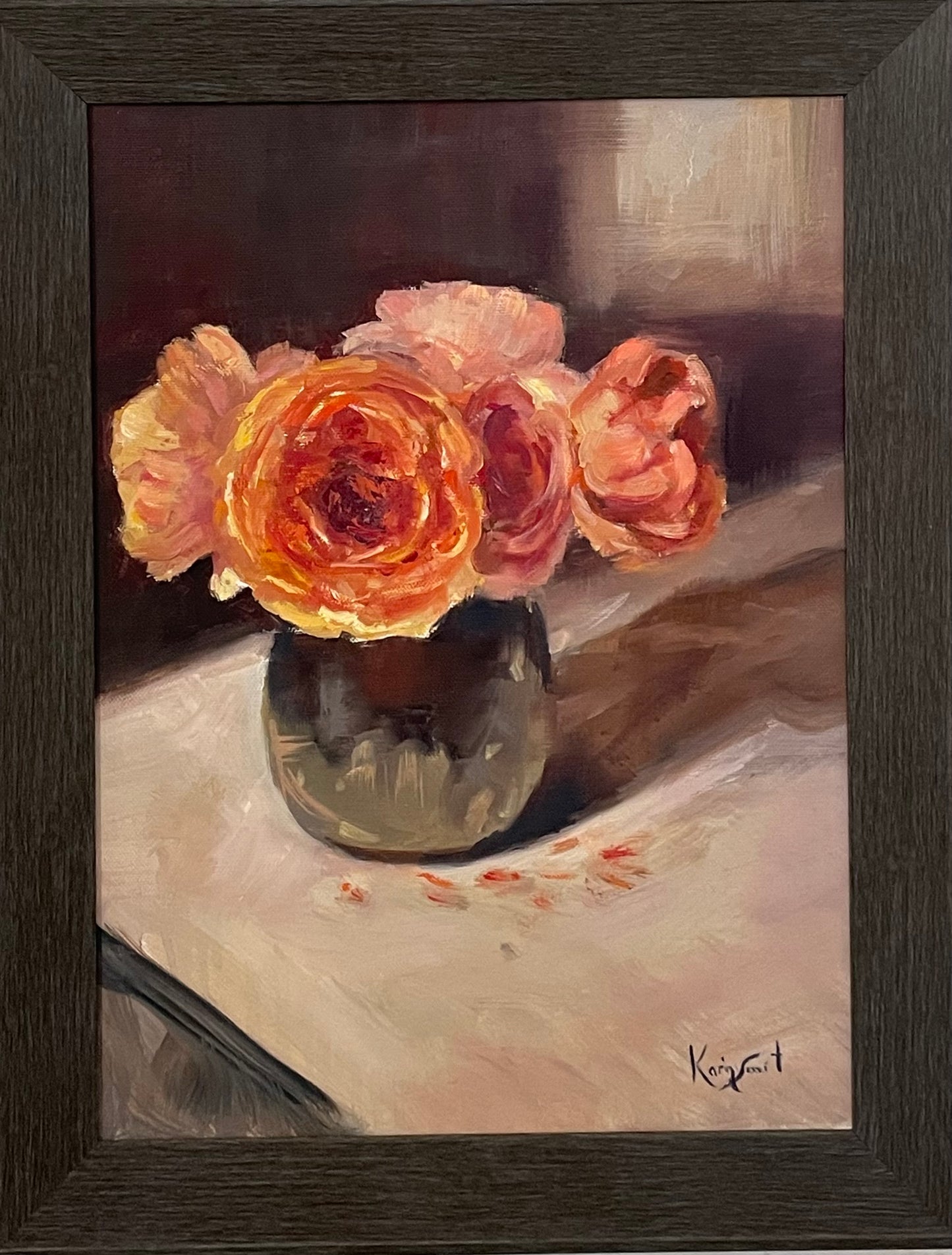 Peach roses