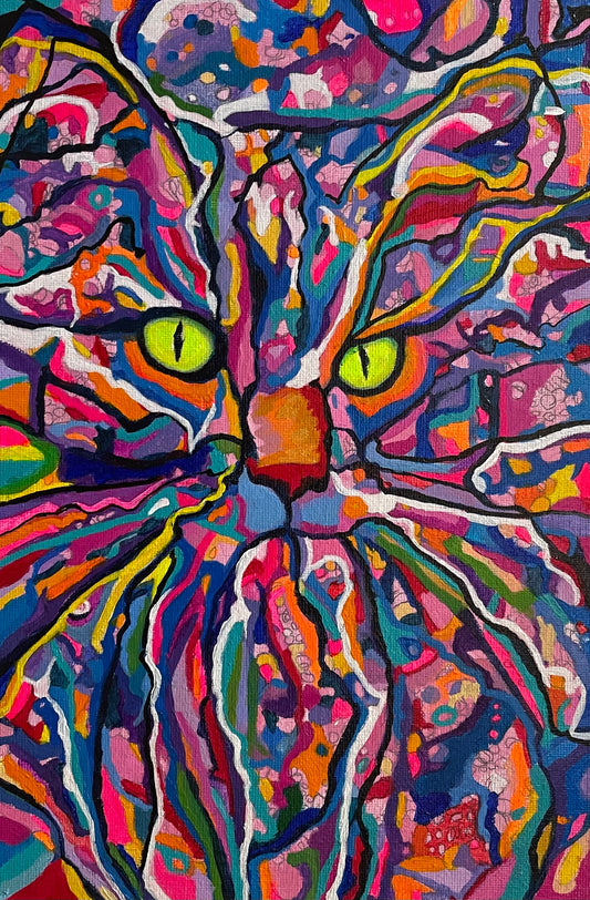 Psychedelic cat